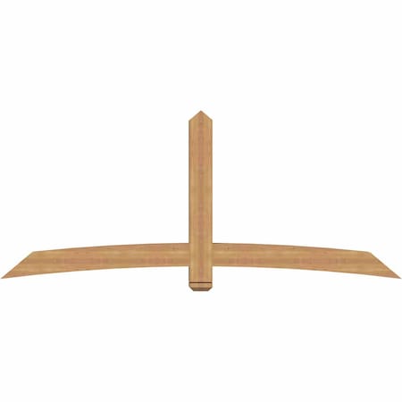 Ekena Millwork Bellingham Timber Gable Bracket, Western Red Cedar, 96"W x 40"H x 5 1/2"D x 5 1/2"F, 10/12 Pitch GBW096X40X0606BEL00SWR